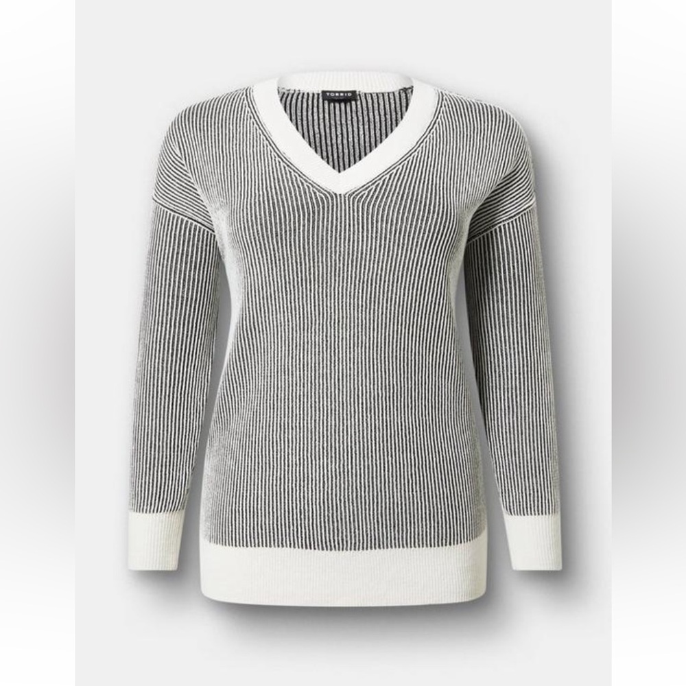 Torrid Chenille V-Neck Sweater - Picture 7 of 8